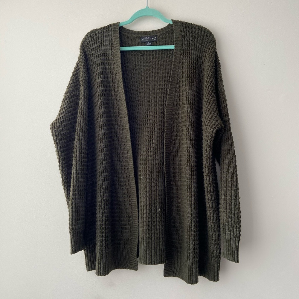 Forever 21 army green sweater